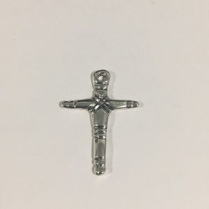 Sterling Silver Vintage Double Sided Cross Pendant